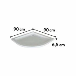 Baliv Duschwanne DW-90.10 R Viertelkreis 90 Cm X 90 Cm 9 Baliv Duschwanne DW-90.10 R Viertelkreis 90 Cm X 90 Cm -Geschäft Für Duschzubehör 007874119278 VM01 150621 L