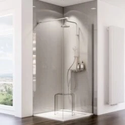 Schulte ExpressPlus DecoDesign Duschrückwand 100 X 255 Cm Hochglanz Reflex-Grau