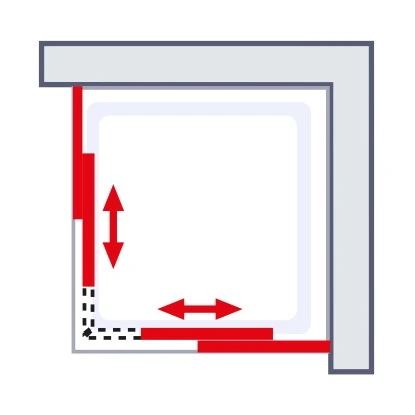 Schulte ExpressPlus Eckeinstieg Variabel Sunny80-90 X 80-90 X 180 Cm 4-teilig 6 Schulte ExpressPlus Eckeinstieg Variabel Sunny80-90 X 80-90 X 180 Cm 4-teilig – Bild 4