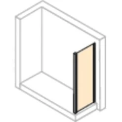 Hüppe Seitenwand EasyEntry Für Gleittür BxH: 70 Cm X 200 Cm Silber Hochglanz -Geschäft Für Duschzubehör 06610 2438 HPUV1C254NUC 20