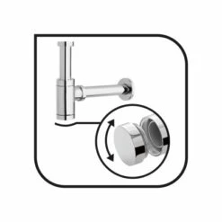 Baliv Handwaschbecken-Set 36 Cm Weiß Mit Armatur -Geschäft Für Duschzubehör 06947068067 WEB03 270721 L