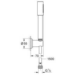 Grohe Wandhalter-Set Sena -Geschäft Für Duschzubehör 0 grohe sena wandhalterset 1