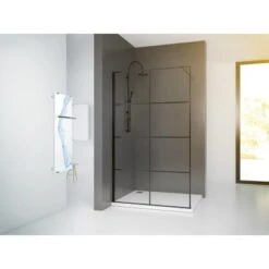 Baliv Duschabtrennung Walk-In DUK-120.131 120 Cm X 195 Cm Schwarz -Geschäft Für Duschzubehör 111048 AB01 190221 L RET01
