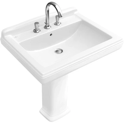 Villeroy & Boch Boch Waschbecken Hommage 75 Cm Mit Überlauf Alpinweiß CeramicPlus 3 Villeroy & Boch Boch Waschbecken Hommage 75 Cm Mit Überlauf Alpinweiß CeramicPlus