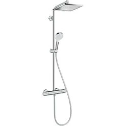 Hansgrohe Duschsystem Crometta E 240 Mm Mit Thermostat Weiß-Chrom