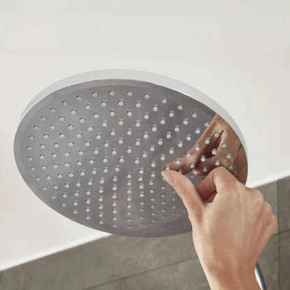 Hansgrohe Duschsystem Crometta S Showerpipe 240 EcoSmart Chrom/Weiß M. Umsteller 7 Hansgrohe Duschsystem Crometta S Showerpipe 240 EcoSmart Chrom/Weiß M. Umsteller – Bild 5