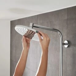 Hansgrohe Duschsystem Crometta S Showerpipe 240 EcoSmart Chrom/Weiß M. Umsteller 13 Hansgrohe Duschsystem Crometta S Showerpipe 240 EcoSmart Chrom/Weiß M. Umsteller -Geschäft Für Duschzubehör 158692 2744 A 02
