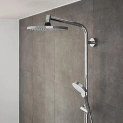Hansgrohe Duschsystem Crometta S Showerpipe 240 EcoSmart Chrom/Weiß M. Umsteller 12 Hansgrohe Duschsystem Crometta S Showerpipe 240 EcoSmart Chrom/Weiß M. Umsteller -Geschäft Für Duschzubehör 158692 2744 CU 01