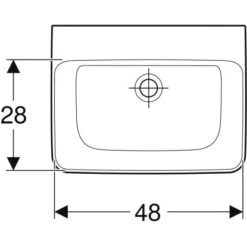 Geberit Handwaschbecken Renova Plan 50 Cm Ohne Hahnloch O. Überl. Weiß KeraTect -Geschäft Für Duschzubehör 1769452 20200402 105926 5