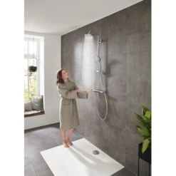 Hansgrohe Showerpipe Croma 160 1jet Mit Thermostat Chrom -Geschäft Für Duschzubehör 1 Modell 1200 27135000 tif