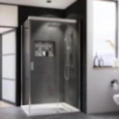 Breuer Seitenwand Für Schiebetür Panorama Chrom Klarglas 80 Cm -Geschäft Für Duschzubehör 2162253 2570 3484 2