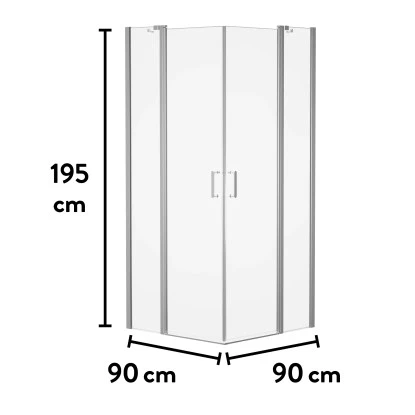 Baliv Duschkabine DUK-90.50E 90 Cm X 90 Cm Chrom 15 Baliv Duschkabine DUK-90.50E 90 Cm X 90 Cm Chrom – Bild 13