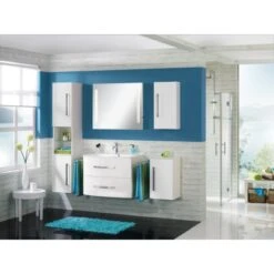 Fackelmann Glaswaschbecken 80,5 Cm Lugano Weiß -Geschäft Für Duschzubehör 262015 picture 2 1