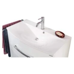 Fackelmann Waschbecken 80 Cm Lugano Weiß -Geschäft Für Duschzubehör 3110756 picture 1