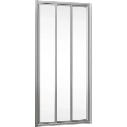 Schulte Kristall Trend Gleittür 3-teilig 80 Cm Kunstglas Softline Hell 4 Schulte Kristall Trend Gleittür 3-teilig 80 Cm Kunstglas Softline Hell – Bild 2