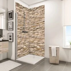 Schulte DecoDesign Duschrückwand Dekor Stein Verbl. Hell 255 X 100 Cm -Geschäft Für Duschzubehör 32020 2053 4060991008757 7