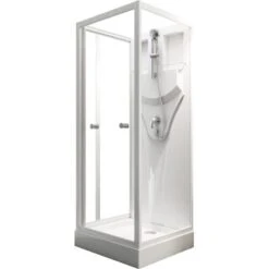 Schulte Komplettduschkabine Juist Mit Schiebetür Weiß 210x80x80 Cm 6 Schulte Komplettduschkabine Juist Mit Schiebetür Weiß 210x80x80 Cm -Geschäft Für Duschzubehör 32020 2053 4060991009730 1