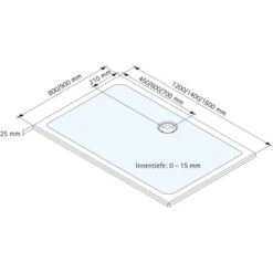 Schulte Duschwanne Rechteck Schulte-plan Alpinweiß 90 Cm X 120 Cm -Geschäft Für Duschzubehör 32020 2053 4060991011474 5