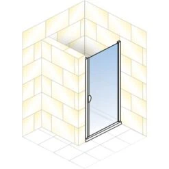 Schulte Drehtür Sunny In Nische 180 X 80 Cm Alu Natur -Geschäft Für Duschzubehör 32020 2053 4060991012853 5