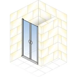 Schulte Pendeltür Sunny In Nische 180 X 80 Cm Alu Natur -Geschäft Für Duschzubehör 32020 2053 4060991013126 5