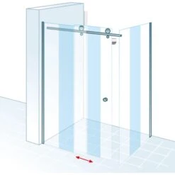 Schulte Master Class Gleittür Mit Seitenwand 120 Cm X 90 Cm Echtglas -Geschäft Für Duschzubehör 32020 2053 4060991028960 5