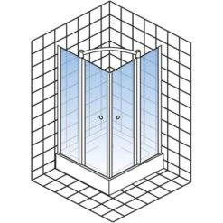 Schulte Eckeinstieg Mit Drehfalttür Garant Echtglas Chrom-Optik 90 Cm X 90 Cm 12 Schulte Eckeinstieg Mit Drehfalttür Garant Echtglas Chrom-Optik 90 Cm X 90 Cm -Geschäft Für Duschzubehör 32020 2053 4060991033902 5