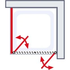 Schulte ExpressPlus Pendeltür AlexaStyle2.0 Alunatur 90x90x192cm -Geschäft Für Duschzubehör 32020 2053 4060991037603 6