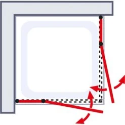 Schulte ExpressPlus Eckeinstieg 4-tlg. AlexaStyle2.0 Alunatur 80x80x192cm -Geschäft Für Duschzubehör 32020 2053 4060991037672 6