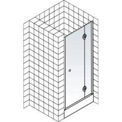 Schulte ExpressPlus Drehtür In Nische MasterClass Rechts Chromoptik 90x200cm -Geschäft Für Duschzubehör 32020 2053 4060991038280 5