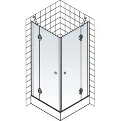 Schulte ExpressPlus Eckeinstieg 4-tlg. MasterClass Chromoptik 80x80x200cm 10 Schulte ExpressPlus Eckeinstieg 4-tlg. MasterClass Chromoptik 80x80x200cm -Geschäft Für Duschzubehör 32020 2053 4060991038341 5