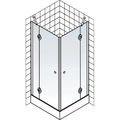 Schulte ExpressPlus Eckeinstieg 4-tlg. MasterClass Chromoptik 80x80x200cm 6 Schulte ExpressPlus Eckeinstieg 4-tlg. MasterClass Chromoptik 80x80x200cm – Bild 4