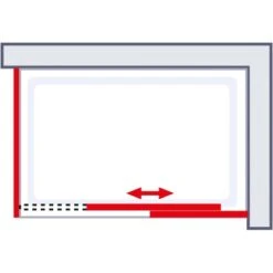 Schulte ExpressPlus Gleittür Seitenwand MasterClass Chromoptik 90x120cm -Geschäft Für Duschzubehör 32020 2053 4060991038488 6