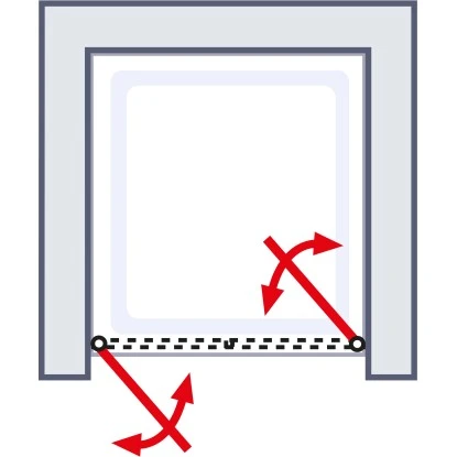 Schulte ExpressPlus Pendeltür Garant Alu-Natur Klar Hell 100x200cm 7 Schulte ExpressPlus Pendeltür Garant Alu-Natur Klar Hell 100x200cm – Bild 5