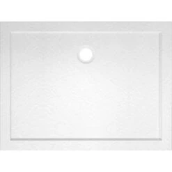 Baliv Duschwanne DW-120.80E Acryl In Steinoptik 120 Cm X 90 Cm Weiß -Geschäft Für Duschzubehör 3700710238652 S02 140720 L