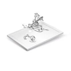 Baliv Duschwanne DW-120.80E Acryl In Steinoptik 120 Cm X 90 Cm Weiß -Geschäft Für Duschzubehör 3700710238652 S03 130720 L