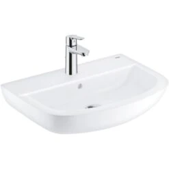 Grohe QuickFix Waschbecken-Set Bau Keramik 55 Cm Alpinweiß
