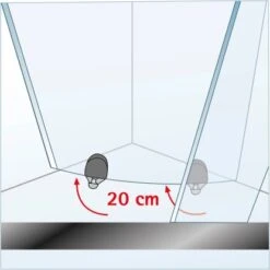 Schulte ExpressPlus Set Eckeinstieg Kristall/Trend Mit Duschwanne 185x80cm 17 Schulte ExpressPlus Set Eckeinstieg Kristall/Trend Mit Duschwanne 185x80cm -Geschäft Für Duschzubehör 3 Abklappbar KristallTrend