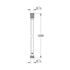 Grohe QuickFix Brauseschlauch VitalioFlex Twiststop 125 Cm Chrom -Geschäft Für Duschzubehör 4005176775376 4520 3