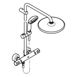 Grohe QuickFix Duschsystem Vitalio Start System 250 Schwarz Thermostatbatterie -Geschäft Für Duschzubehör 4005176782169 266772430 10