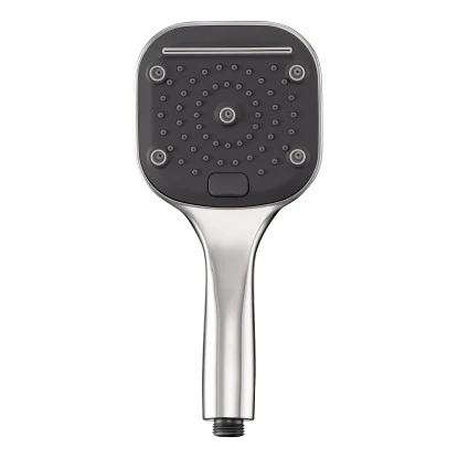 AquaSu Handbrause Tuba Mit 3 Strahlarten, Wassersparend Chrom-Schwarz 4 AquaSu Handbrause Tuba Mit 3 Strahlarten, Wassersparend Chrom-Schwarz – Bild 2