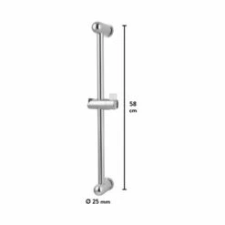 Baliv Brausestange DST-50.01, 58 Cm Verchromt 8 Baliv Brausestange DST-50.01, 58 Cm Verchromt -Geschäft Für Duschzubehör 4007873312373 VM01 260521