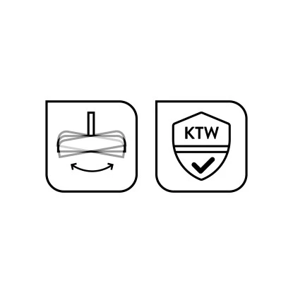 Baliv Kopfbrause KBR-25.50 Verchromt Weiß 8 Baliv Kopfbrause KBR-25.50 Verchromt Weiß – Bild 6