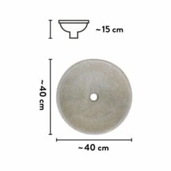 Baliv Aufsatzwaschbecken WBA-7295 Ø 40 Cm -Geschäft Für Duschzubehör 4007873435522 40