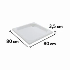 Baliv Duschwanne DW.80.30 E Quadratisch 80 Cm X 80 Cm -Geschäft Für Duschzubehör 4007874119322 VM01 150621