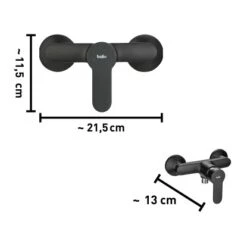 Baliv Duscharmatur DU-5891 Schwarz-Matt -Geschäft Für Duschzubehör 4007874206718 40