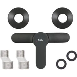 Baliv Duscharmatur DU-5891 Schwarz-Matt -Geschäft Für Duschzubehör 4007874206718 50