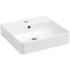 Fackelmann Aufsatzwaschbecken Vaida Keramik 40,5 Cm Weiß -Geschäft Für Duschzubehör 4008033796996 3254 01