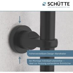 Schütte Duschsystem Mallorca Mit Kopf-und Handbrause Ohne Armatur Schwarz Matt -Geschäft Für Duschzubehör 4008431606668 2759 15