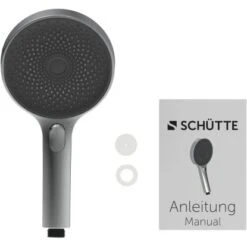 Schütte Design Handbrause Samoa Rain Chrom-Anthrazit -Geschäft Für Duschzubehör 4008431609508 2759 7