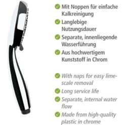 Wenko Duschkopf Basic Grau Kunststoff (ABS), 10 X 10 Cm Grau Chrom 16 Wenko Duschkopf Basic Grau Kunststoff (ABS), 10 X 10 Cm Grau Chrom -Geschäft Für Duschzubehör 4008838266564 1068 AI 03